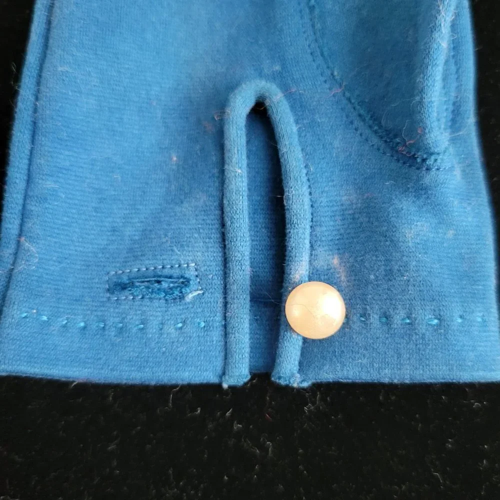 Vintage Teal Gloves from the 50's-Size Small